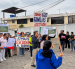 Moradores de Churoloma y Collaqui participaron en un plantón para expresar sus preocupaciones por los posibles impactos de la PTAR Cumbayá-Tumbaco.