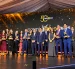 Representantes de las empresas galardonadas en el PremioeXpor 2026 posan junto a directivos de la Federación Ecuatoriana de Exportadores (Fedexpor), en la gala por los 50 años del gremio, en Quito, el 1 de octubre de 2026.
