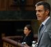 El presidente del Gobierno español, Pedro Sánchez, durante su intervención este viernes en el Congreso en Madrid.