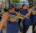 La banda municipal de Guayaquil presenta retretas durante las festividades octubrinas.