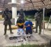 En Daule, militares detuvieron a dos hombres y hallaron armas en finca ligada al CJNG.