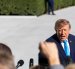 El presidente de EE.UU., Donald J. Trump, habla con los medios de comunicación mientras el 5 de octubre de 2026.