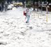 Solo de la av. Colón se retiraron 400 metros cúbicos, es decir 50 volquetas de granizo.
