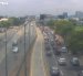 Alto flujo vehicular se registra en la avenida de las Américas, cerca del aeropuerto José Joaquín de Olmedo, en sentido hacia el centro de Guayaquil.