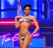 Shyare Andrade durante la competencia preliminar de Miss Grand International.