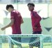 Los jugadores del FC Barcelona, Brian Fariñas (i) y Lamine Yamal (d), durante el entrenamiento.