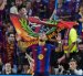 El delantero del FC Barcelona Gabriel Jesús (c) celebra tras marcar el 2-0 al Getafe CF.