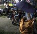 Elodia Oliva (94 años) descansa en un parque este sábado, en el centro de Tonosí (Panamá).