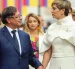 Gustavo Petro y su ahora exexposa Verónica Alcocer fueron fotografiados juntos en un evento oficial durante la Presidencia de Petro.