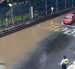 El domingo se reportó acumulación de agua por marea alta en la avenida Malecón.