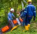 Petroecuador ejecuta trabajos de contingencia tras una fuga de crudo en el SOTE, en Quinindé, Esmeraldas.