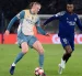 Erling Haaland (i) y Willian Pacho (d) se enfrentaron en enero de 2025, por la Champions, con triunfo del PSG.