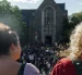 Concentración en la Plaza Ho de la Universidad de Cornell en la que se reclama por el caso sobre la violación grupal de una estudiante en 2024.