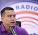 El presidente Daniel Noboa en entrevista radial este 14 de octubre.