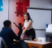 Un jurado integrado por cuatro personas escuchó los proyectos de las candidatas.