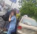 El vehículo involucrado en el accidente de tránsito registrado en la vía Perimetral.