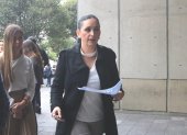 Dora Ordóñez, secretaria anticorrupción, llega a la Fiscalía a rendir versión en el Caso Coopera.