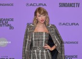 Taylor Swift posa para las cámaras en el estreno del audiovisual en el Festival de Sundance.