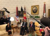 La reunión entre Moreno y Trump se realizó en el Despacho Oval de la Casa Blanca, en Washington.
