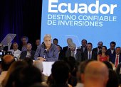 Premiación. El presidente Lenín Moreno se reunió en enero con empresarios en Guayaquil para reconocer el esfuerzo en temas de inversión.