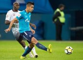 Cristhian Noboa marcó el primer tanto del Sochi frente al Krasnodar.