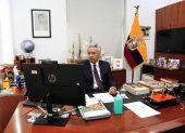 El presidente, desde el inicio del aislamiento, ha permanecido confinado en el palacio de Carondelet. Despacha y mantiene citas virtuales.
