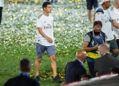 James Rodríguez, volante del Real Madrid, casi no tuvo participación en el cetro del Madrid.