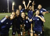 Las integrantes de Emelec trabajan con optimismo, a la espera del regreso del fútbol.