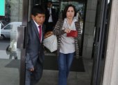 La exministra de Obras Públicas María de los Ángeles Duarte se presentó voluntariamente a rendir la versión en la Fiscalía.