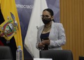 La titular del organismo electoral estuvo hoy en la Delegación Electoral del Guayas.