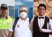 Robby, Walter y Cristhian dejan a sus familias durante estas fechas para trabajar y servir a otros.