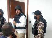 Jacobo Bucaram en la audiencia en el Complejo Judicial norte para la audiencia por delincuencia organizada . RenÃ© Fraga Quito 26 de septiembre del 2020 Agencia ( ag - expreso ag extra )