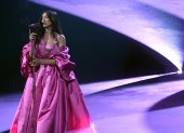 Dua Lipa en su presentación.