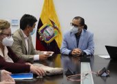 Jorge Yunda se reunió con el ministro de Salud, Mauro Falconí.