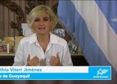 La alcaldesa de Guayaquil, Cynthia Viteri, en su video de hoy.