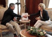 Cita. El presidente mantuvo un encuentro con la alcaldesa.