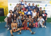El equipo albiceleste de lucha estuvo integrado por 19 deportistas.