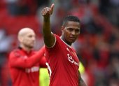 Antonio Valencia fue parte del duelo benéfico entre el United y el Liverpool.