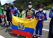 Leonidas Drouet (segundo desde la derecha) ya formó parte del equipo tricolor del año pasado, en Cajicá, Colombia.