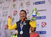 Myriam como vicecampeona bolivariana. Este domingo 26 de junio fue segunda en la ruta individual y el viernes fue la máxima exponente en la contrarreloj.