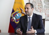 Fotografía de archivo del ministro de Relaciones Exteriores de Ecuador, Juan Carlos Holguín