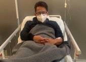 Percance. Freddy Carrión está asilado en el hospital de Calderón a la espera de una cirugía.