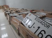 Proyección.    La ANT estima que para septiembre se cubra la demanda nacional de placas de 2022. Guayaquil, Quito y Cuenca cuentan con todo el material.
