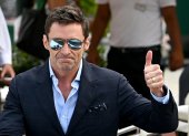 El actor australiano Hugh Jackman llega a la playa de Lido para acudir al Festival Internacional de Cine de Venecia este miércoles.