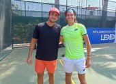 Los ecuatorianos Andrés Andrade y Álvaro Guillén se enfrentan este miércoles en singles.