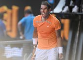 Rafael Nadal celebró eufórico a manera de desahogo el duro partido que le hizo el joven de 21 años, Jack Draper.