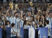 messi argentina festejo campeon mundial