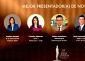 Los nominados en la categoría Mejor presentador (a) de noiticas.