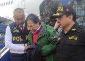La llegada del expresidente peruano Alejandro Toledo tras ser extraditado de Estados Unidos en Lima (Perú).