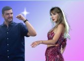 El alcalde de Guayaquil, Aquiles Alvarez y la cantante, Taylor Swift.
